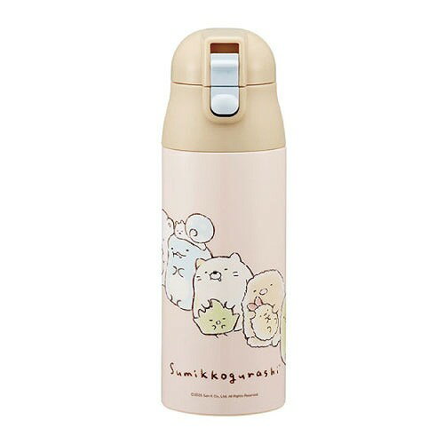 【LINEクーポン配布中】超軽量コンパクトロック付ワンプッシュステンレスマグボトル 360ml すみっコぐらし ドローイング スケーター Skater [4973307699108] SDPC4