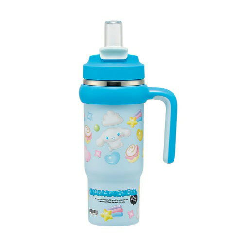 【LINEクーポン配布中】ハンドル付2WAYストローステンレスタンブラー830ml シナモロール ぷっくりバルーン サンリオ スケーター Skater [4973307713644] STSTB9