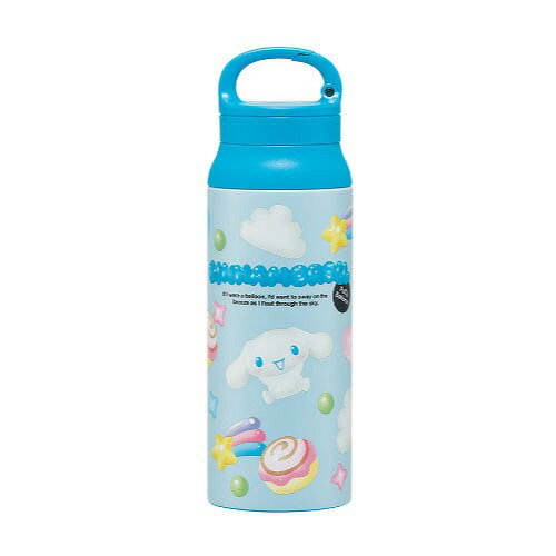 【LINEクーポン配布中】カラビナハンドルステンレスボトル600ml シナモロール ぷっくりバルーン サンリオ スケーター Skater [4973307713989] STBC6