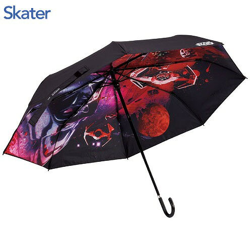 【LINEクーポン配布中】晴雨兼用両面印刷折りたたみ傘 手開き スケーター Skater [4973307729881] スターウォーズ UBOTBP55 軽くて丈夫で折れにくい 収納袋付 UVカット 遮光 遮熱