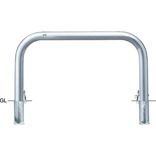 【LINEクーポン配布中】アーチ 車止め φ101.6(t4.0)×W1500×H800mm カラー:ステンレス [AA-11SK15-800] サンポール 受注生産品 キャンセル不可 納期約1ヶ月 メーカー直送