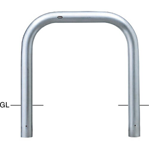 Rakuten - 【LINEクーポン配布中】アーチ 車止め φ101.6(t4.0)×W1000×H800mm カラー:ステンレス [AA-11U10-800] サンポール 受注生産品 キャンセル不可 納期約1ヶ月 メーカー直送