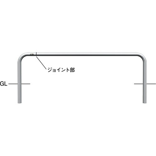Rakuten - 【LINEクーポン配布中】ジョイント自転車アーチ φ42.7(t2.0)×WP1500×H350mm カラー:ステンレス [AA-42UJ-1500] サンポール 受注生産品 キャンセル不可 納期約1ヶ月 メーカー直送