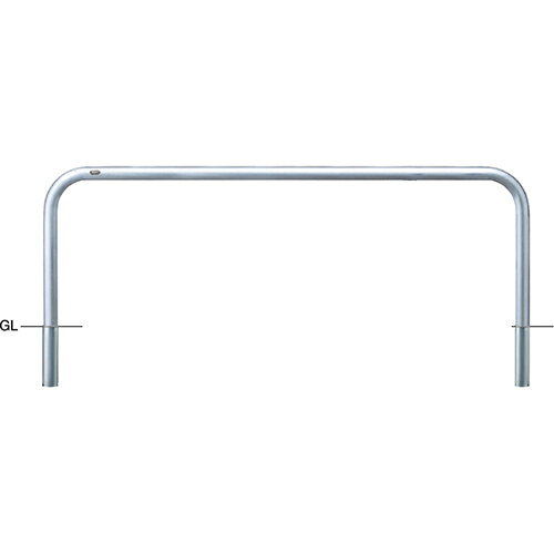 【LINEクーポン配布中】アーチ 車止め φ60.5(t3.0)×W2000×H650mm カラー:ステンレス [AA-7S20-650] サンポール 受注生産品 キャンセル不可 納期約1ヶ月 メーカー直送