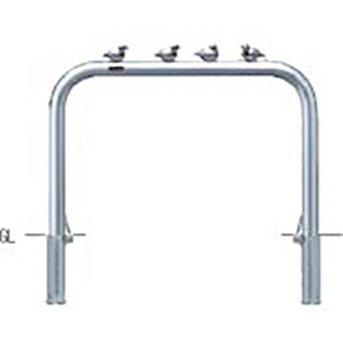 【LINEクーポン配布中】アーチ 車止め ピコリーノ(小鳥付アーチ)交換用本体のみ φ60.5(t3.0)×W1000×H65..