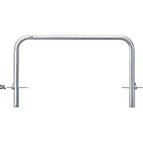 【LINEクーポン配布中】アーチ 車止め 交換用本体のみ φ60.5(t3.0)×W1500×H650mm カラー:ステンレス [A..