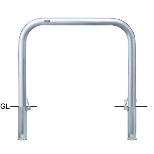 【LINEクーポン配布中】アーチ 車止め 交換用本体のみ φ60.5(t3.0)×W1000×H800mm カラー:ステンレス [A..
