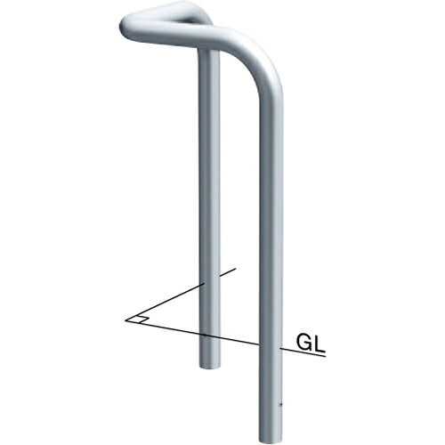 【LINEクーポン配布中】コーナーアーチ 車止め φ60.5(t3.0)×W600×W600×H800mm カラー:ステンレス [AA-7UR6-800] サンポール 受注生産品 キャンセル不可 納期約1ヶ月 メーカー直送