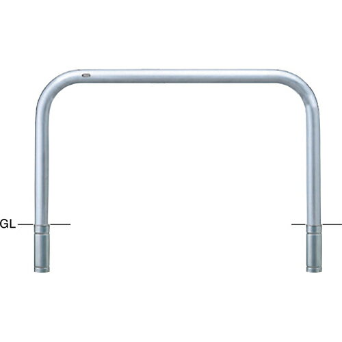 【LINEクーポン配布中】アーチ 車止め φ76.3(t3.0)×W1500×H800mm カラー:ステンレス [AA-8S15-800] サンポール 受注生産品 キャンセル不可 納期約1ヶ月 メーカー直送
