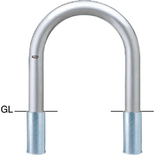 アーチ 車止め 交換用本体のみ φ101.6(t4.0)×W720×H700mm カラー:ステンレス [AC-11SHONTAI] サンポール 受注生産品 キャンセル不可 納期約1ヶ月 メーカー直送