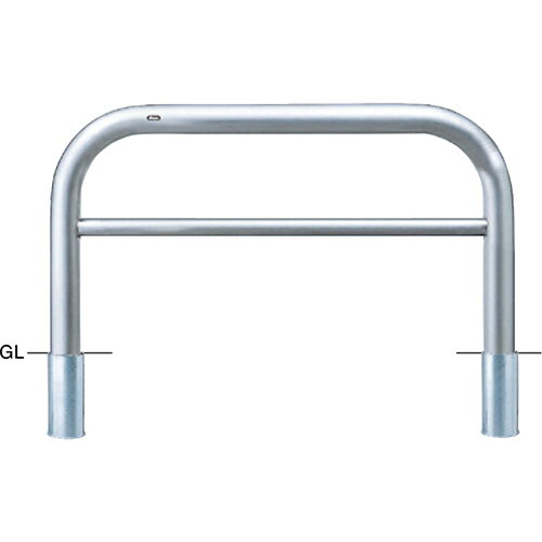 【LINEクーポン配布中】アーチ 車止め φ101.6(t4.0)×W1500×H800mm カラー:ステンレス [AH-11S15-800] ..