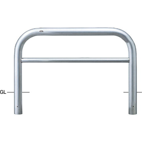 【LINEクーポン配布中】アーチ 車止め φ101.6(t4.0)×W1500×H800mm カラー:ステンレス [AH-11U15-800] サンポール 受注生産品 キャンセル不可 納期約1ヶ月 メーカー直送