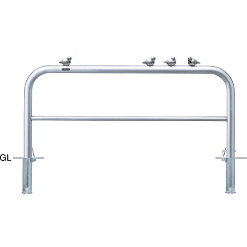 【LINEクーポン配布中】アーチ 車止め ピコリーノ(小鳥付アーチ) φ60.5(t3.0)×W1500×H650mm カラー:ス..