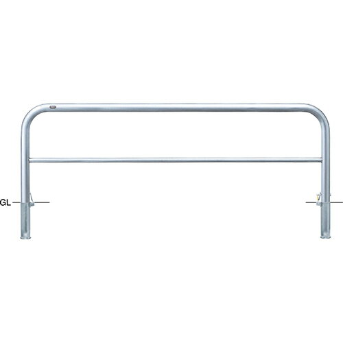 【LINEクーポン配布中】アーチ 車止め φ60.5(t3.0)×W2000×H800mm カラー:ステンレス [AH-7SK20-800] サンポール 受注生産品 キャンセル不可 納期約1ヶ月 メーカー直送