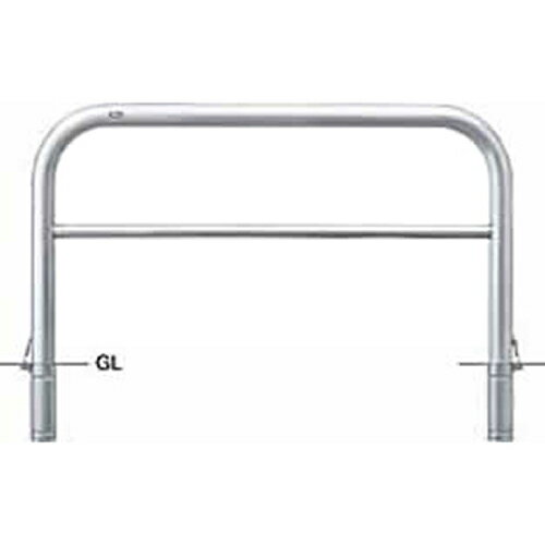 Rakuten - 【LINEクーポン配布中】アーチ 車止め φ76.3(t3.0)×W1500×H800mm カラー:ステンレス [AH-8SF15-800] サンポール 受注生産品 キャンセル不可 納期約1ヶ月 メーカー直送