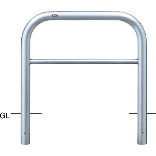 【LINEクーポン配布中】アーチ 車止め φ76.3(t3.0)×W1000×H800mm カラー:ステンレス [AH-8U10-800] サ..