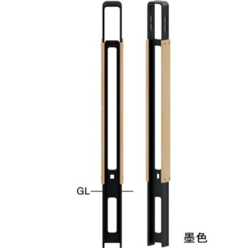Rakuten - 【LINEクーポン配布中】和モダン フラットバーボラード W95×D60×H850mm カラー:墨色 [FNP-11U-W-133] サンポール 受注生産品 キャンセル不可 納期約1ヶ月 メーカー直送