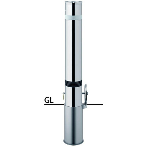 Rakuten - 【LINEクーポン配布中】リフター 車止め φ114.3(t2.5)×H700mm カラー:ステンレス [LA-12SKCS-E] サンポール 受注生産品 キャンセル不可 納期約1ヶ月 メーカー直送