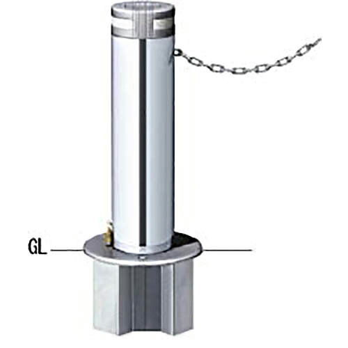 【LINEクーポン配布中】リフター 軽操作上下式車止め 交換用本体のみ φ165.2(t3.0)×H650mm カラー:ステンレス [LA-17EKCHONTAI] サンポール 受注生産品 キャンセル不可 納期約1ヶ月 メーカー直送