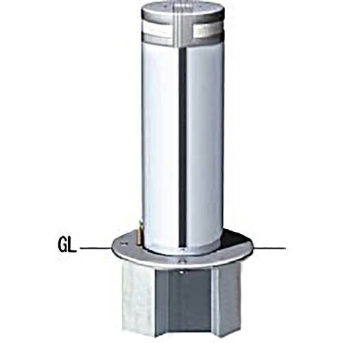 【LINEクーポン配布中】リフター 軽操作上下式車止め φ216.3(t3.0)×H650mm カラー:ステンレス [LA-22EK] サンポール 受注生産品 キャンセル不可 納期約1ヶ月 メーカー直送