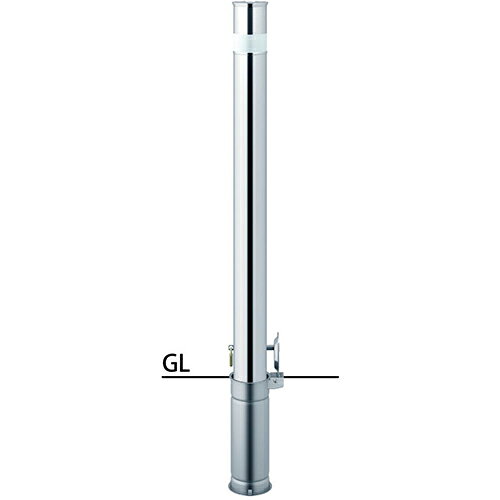 【LINEクーポン配布中】ロングリフター 車止め φ76.3(t2.0)×H850mm カラー:ステンレス [LAH-8SK] サンポール 受注生産品 キャンセル不可 納期約1ヶ月 メーカー直送