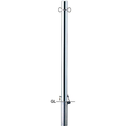 メーカーサンポール(SUNPOLE)商品名ピラー 車止め 埋込250　φ60.5(t1.5)×H1000mm品番PA-7SK4-F11商品説明直線的なラインが街にリズムを生み出す、スタンダードタイプの車止めです。用途・使用場所での使い分けに対応するため、パイプ径や施工方式のバリエーションを豊富に揃えています。タイプ/ピラー仕様/差込式カギ付,両フックサイズ/φ60.5(t1.5) H1000材質/ステンレス 仕上げ/カラー #400 重量/約3.6kgサイズφ60.5(t1.5)×H1000mm重量約3.6kg色ステンレス仕様両フック形状差込式カギ付(南京錠25mm)推奨設置場所商業施設,公共施設,工場,テーマパーク,病院 検索キーワードバリカー　車止めポール　駐車場ポール　車止め　