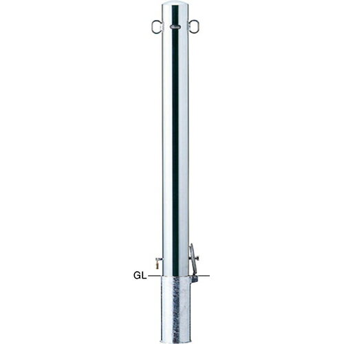 樂天商城 - 【LINEクーポン配布中】ピラー 車止め 埋込250 φ101.6(t2.0)×H1000mm カラー:ステンレス [PA-11SK4-F11] サンポール 受注生産品 キャンセル不可 納期約1ヶ月 メーカー直送