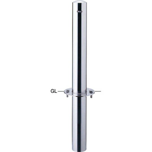 【LINEクーポン配布中】ピラー 車止め φ114.3(t3.0)×H730＋埋込450mm カラー:ステンレス [PA-12U] サン..