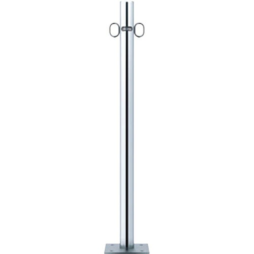 【LINEクーポン配布中】ピラー 車止め φ48.6(t1.5)×H850mm カラー:ステンレス [PA-48B-F11] サンポール 受注生産品 キャンセル不可 納期約1ヶ月 メーカー直送
