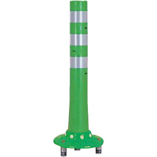 【LINEクーポン配布中】ガードコーン φ80,台座径φ250×H650mm カラー:グリーン [RBKC3-65W(G)] サンポー..