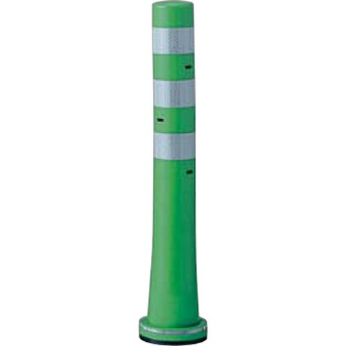 【LINEクーポン配布中】ガードコーン φ80,台座径φ130×H650mm カラー:グリーン [RBSS-65(G)] サンポール 受注生産品 キャンセル不可 納期約1ヶ月 メーカー直送