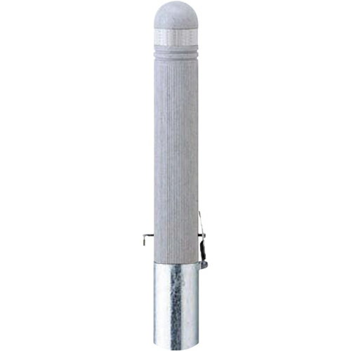 メーカーサンポール(SUNPOLE)商品名リサイクルボラード プラスチック　φ115×H850mm品番RP-200SK(N)商品説明プラスチック製品を再利用した車止めです。タイプ/リサイクルボラード 仕様/差込式カギ付,フックなし,南京錠25mm付,反射テープ付 材質/リサイクル　ポリエチレン+エポキシ樹脂 仕上げ/カラー グレー サイズ/φ115 H850 重量/約16.2kg サイズφ115×H850mm重量約16.2kg色グレー仕様フックなし,反射テープ付形状差込式カギ付(南京錠25mm)推奨設置場所商業施設,公共施設,道路,公園,サービスエリア 検索キーワードバリカー　車止めポール　駐車場ポール　車止め　