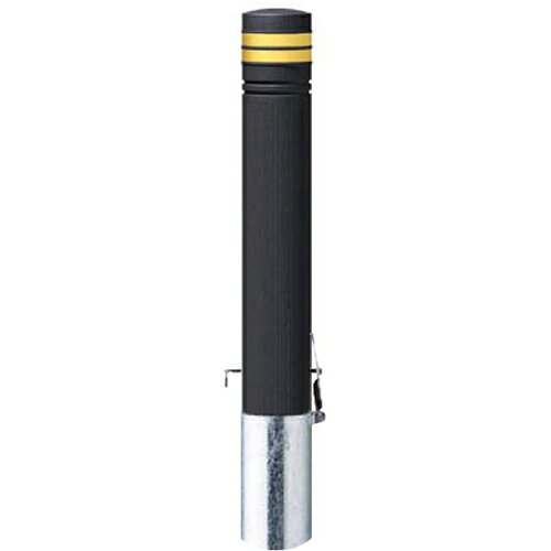 メーカーサンポール(SUNPOLE)商品名リサイクルボラード プラスチック　φ115×H850mm品番RP-230SK(C)商品説明プラスチック製品を再利用した車止めです。タイプ/リサイクルボラード 仕様/差込式カギ付,フックなし南京錠25mm付,反射テープ付 材質/リサイクルポリエチレン 仕上げ/カラーブラウン サイズ/φ115 H850 重量/約15.2kg サイズφ115×H850mm重量約15.2kg色ブラウン仕様フックなし,反射テープ付形状差込式カギ付(南京錠25mm)推奨設置場所商業施設,公共施設,道路,公園,サービスエリア 検索キーワードバリカー　車止めポール　駐車場ポール　車止め　