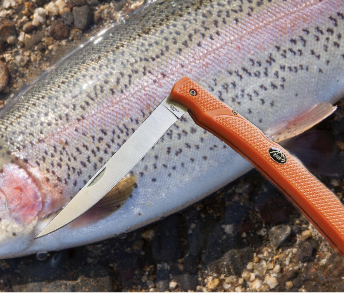 アウトドアエッジ フィッシュ＆ボーン フィレナイフ オレンジ ブッシュクラフトナイフ アウトドアナイフ サバイバルナイフ キャンプナイフ キャンピングナイフ ナイフ