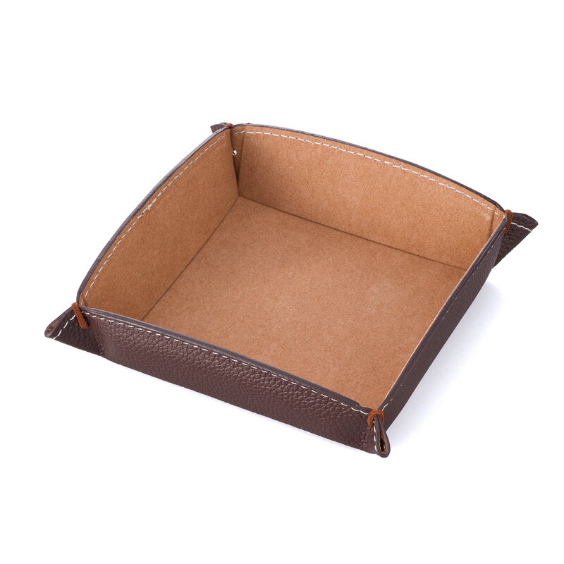 【楽天スーパーSALE 10%OFF】手作り マルチトレー 正方形 レザートレイ レザートレー 小物入れ レザープレート マルチトレー レザー小物入れ アクセサリー ギフト プレゼント 卓上トレイ 収納 インテリア 正方形 BS-20 BASIC