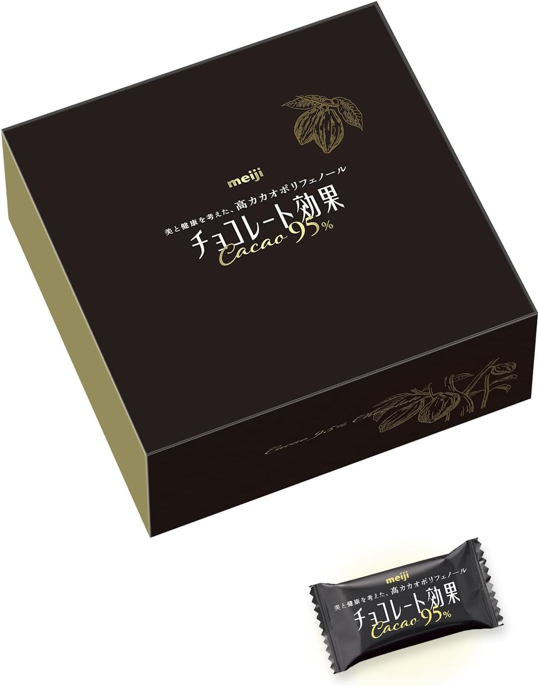 この商品は チョコレート効果 明治 カカオ72%大容量ボックス 1kg　　　　　配送種別：SG ポイントカカオポリフェノール1枚当たり127mg、沖縄離島への発送は行っていません。 商品説明 美と健康を考えた、高カカオポリフェノール「チョコレート効果」は、1998年の発売以来のロングセラー。 ポリフェノールが豊富な高カカオチョコレートは健康志向がより高まりつつある昨今、ますます注目されています。 実は、カカオポリフェノールは、1度にたくさん摂取しても排出されてしまいます。 そのため、必要な分を毎日少しずつ摂り続けることが大切です。 また、一般的には1日に200kcal程度の間食が適量（厚生労働省）と言われていますので、おいしく健康に食べたい目安は1日3枚から5枚がおすすめです。 更に、チョコレート効果は低GI食品。原材料・成分カカオマス、砂糖、ココアパウダー、ココアバター、乳化剤、香料、(一部に乳成分・大豆を含む)画像にてご確認ください。 ショップからのメッセージ 納期について 4
