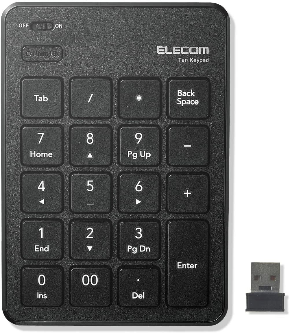 MOBO | モボ AM-NPB20-BK Bluetoothテンキーパッド TenkeyPad BLACK [無線 /Bluetooth /USB充電式 ]