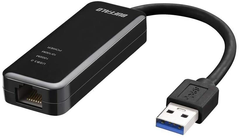 ̸ BUFFALO LUA4-U3-AGTE-BK ͭLANץ ֥å Giga USB3.0б Nintendo S...