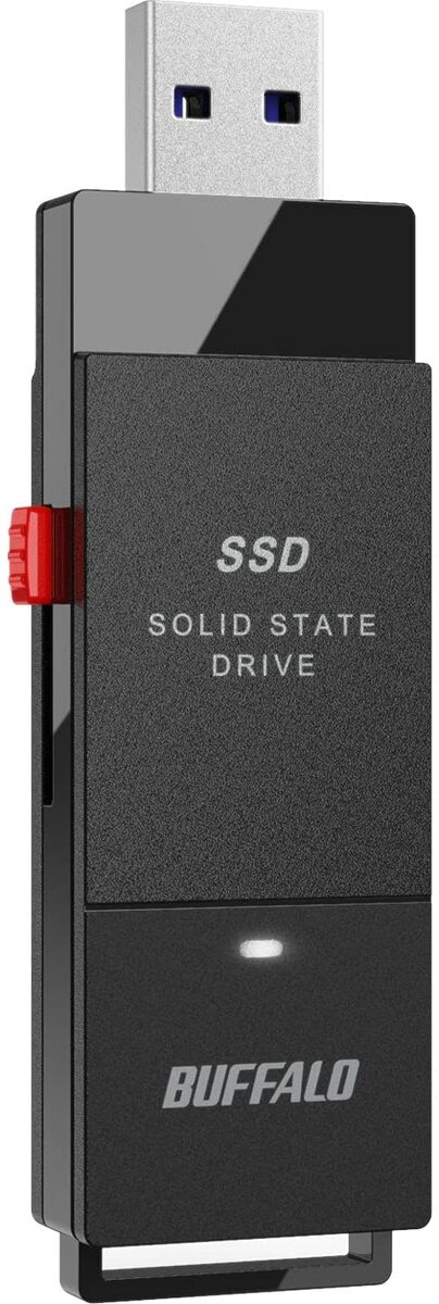 数量限定　バッファロー SSD 外付け 1.0TB 超小型 コンパクト ポータブル PS5/PS4対応(メーカー動作確認済) USB3.2Gen1 ブラック SSD-PUT1.0U3-B/N