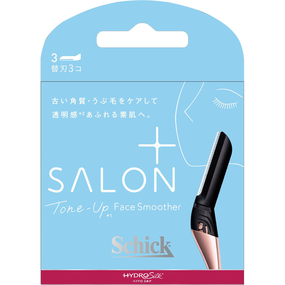 数量限定 シック Schick ハイドロシルク サロンプラス トーンアップ フェイススムーサー 替刃 3コ入 配送種別：CS