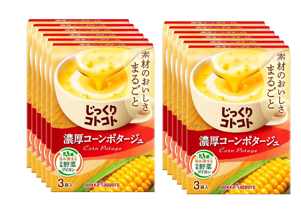 【10箱】ポッカサッポロ じっくりコトコト 濃厚コーンポタージュ×30袋セット　訳あり品　配送種別：MRのサムネイル