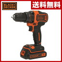 【クーポン配布中 8/20 9:59まで】 ブラックアンドデッカー(BLACK&DECKER) 18Vリチウム コードレス・ドリルドライバー BDCDD186K ブラデカ B&D 電動ドライバー 電動ドリル ドリルドライバー コードレス 【送料無料】