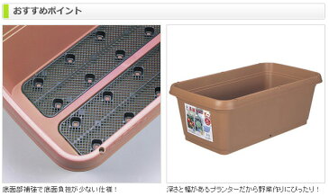 菜園プランター720&支柱・防虫ネットセット(2個組) GP-67 ブラウン プランター 害虫 家庭菜園 ガーデニング グリーンパル(GREENPAL) 【送料無料】