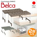 NEW 押入れ すのこ 2台 連結タイプ 日本製【スノコ 布団 マット 毛布 収納 プラスチック クローゼット 通気性 クリーン パレット カビ 湿気 対策 除湿 高床式 布団下敷き用 押し入れ 整理 国産 軽い 軽量 掃除 掃除機 清掃 頑丈 丈夫 新生活 引越し 大掃除 梅雨 エコ