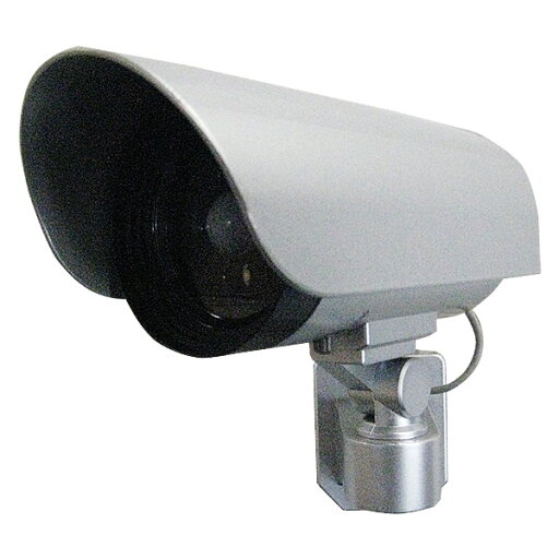 YAMAZENのセンサーライト/LED/電池式/屋内外/カメラ型 DLB-K500 シルバー LEDセンサーライト 防犯ライト センサー付ライト 人感センサー 大進 ダイシン(ライト・照明)