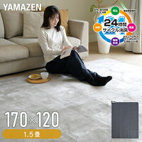 ホットカーペット 1.6畳 空気をキレイにする ホットカーペット 本体 ラグサイズ小さく折りたためるタイプ(12折り) SUS-154 電気カーペット ホットマット 消臭 トリプルフレッシュ 1.6畳タイプ 山善 YAMAZEN