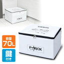 宅配ボックス P-BOX(ピーボ) 底板付き 軽量 折りたたみ 70リットル 印鑑ポケット・盗難防止ワイヤー・鍵付き SPB-1 宅配BOX 宅配ポスト 一戸建て用 マンション 山善 YAMAZEN【送料無料】