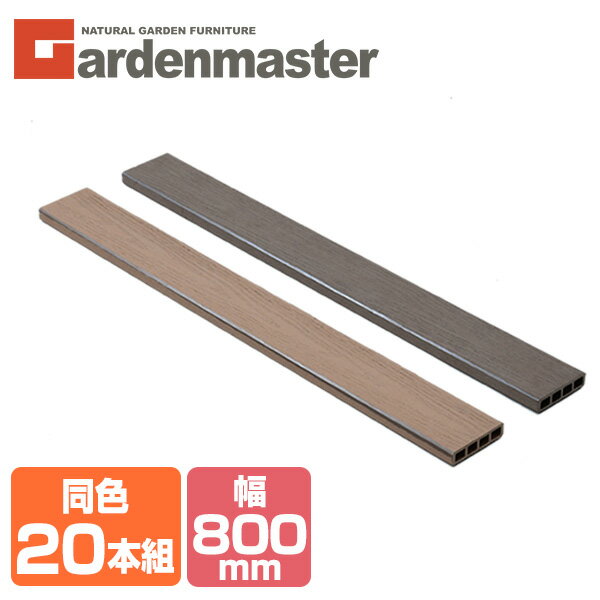 人工木材 1×4材 (800×89.5mm) 同色20本セット 全2色 WPC-1X4-8*20 ブラウン/ナチュラル フェンス材 化粧材 部品 部材…