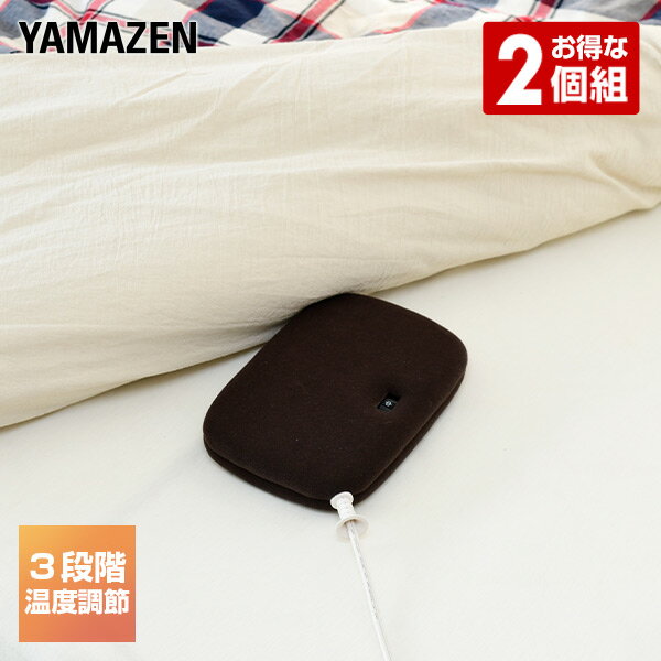 電気あんか 平型電気あんか 温度調節機能付き 2枚組 YDW-H607D*2 節電 平形あんか あんか アンカ フットヒーター 足…