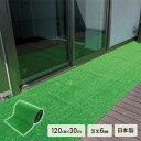 人工芝 120cm×30m 汎用タイプ 芝丈6mm 日本製 WT-600 芝生マット 人工芝生 人工芝マット 人工芝ロール リアル人工芝 ワタナベ工業 【送料無...